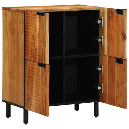 Sideboard with Shelf Brown 60 x 33 x 75 cm Solid Mango Wood