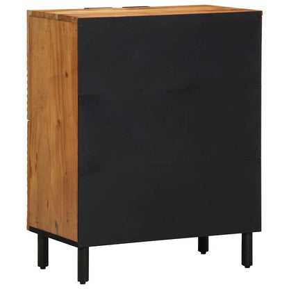 Sideboard with Shelf Brown 60 x 33 x 75 cm Solid Mango Wood