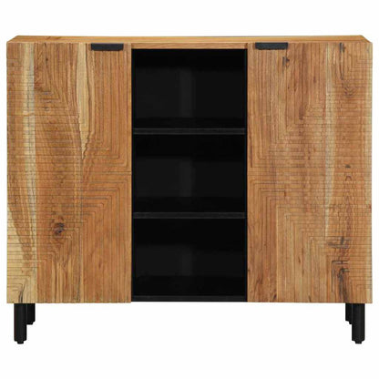Sideboard with Shelf Brown 90 x 33 x 75 cm Solid Mango Wood