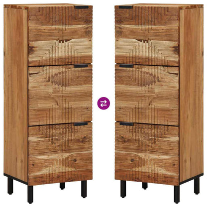 Highboard with Shelf Brown 40 x 33 x 110 cm Solid Mango Wood