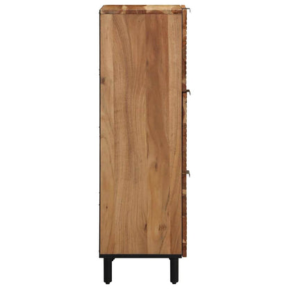 Highboard with Shelf Brown 40 x 33 x 110 cm Solid Mango Wood
