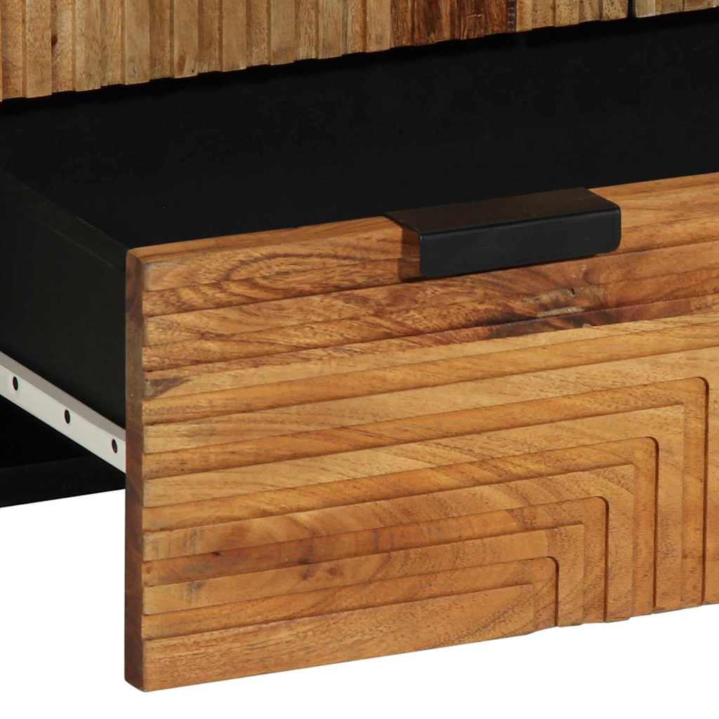 Highboard with Drawer Brown 60 x 33 x 100 cm Solid Mango Wood