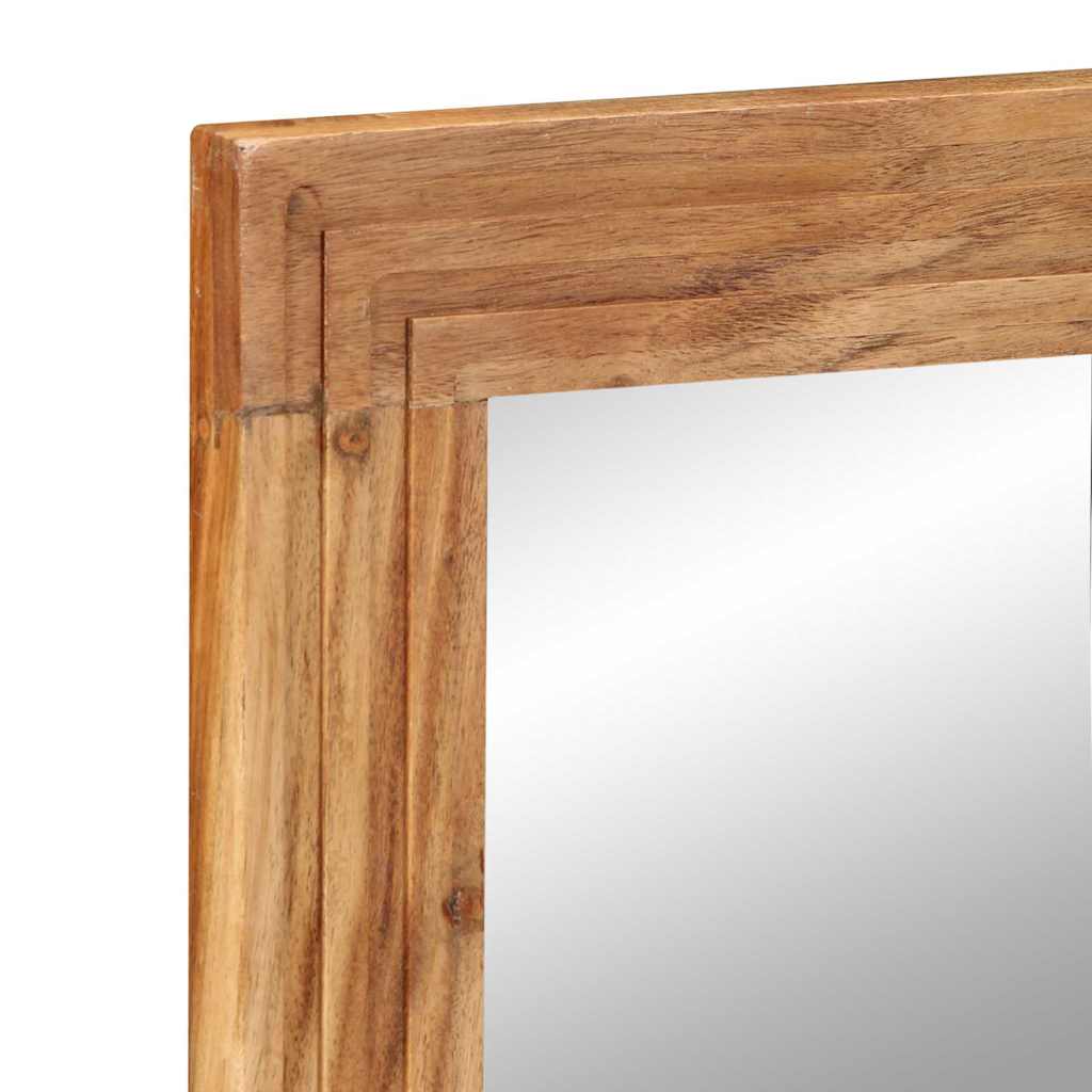 Bathroom Mirror Wall-mounted with Mirror Brown 70 x 50 x 2.5 cm
