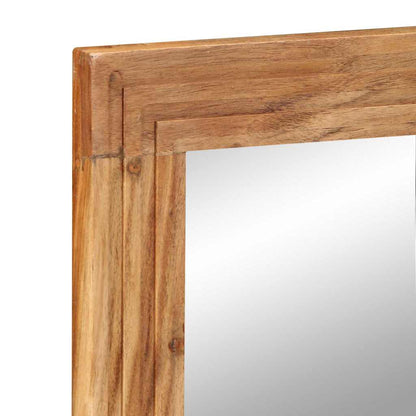 Bathroom Mirror Wall-mounted with Mirror Brown 70 x 50 x 2.5 cm
