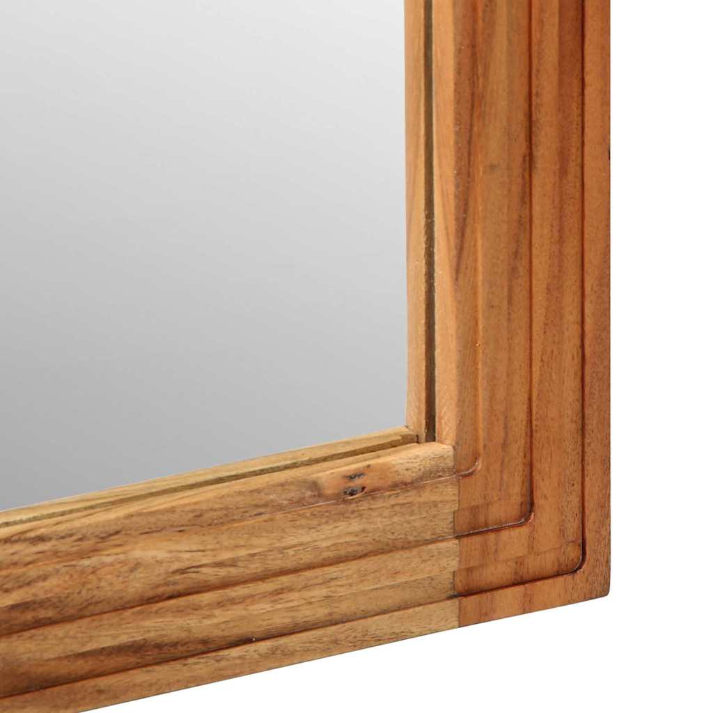 Bathroom Mirror Wall-mounted with Mirror Brown 70 x 50 x 2.5 cm