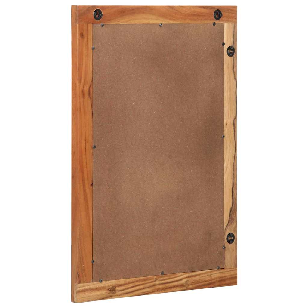 Bathroom Mirror Wall-mounted with Mirror Brown 70 x 50 x 2.5 cm