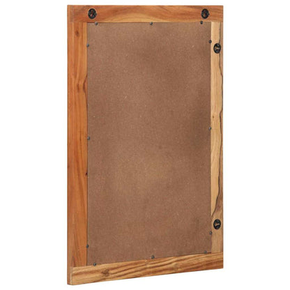 Bathroom Mirror Wall-mounted with Mirror Brown 70 x 50 x 2.5 cm