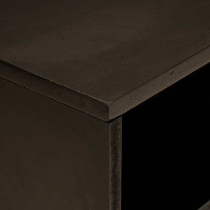 TV Cabinet Black and Gold 80 x 33 x 46 cm Engineered wood