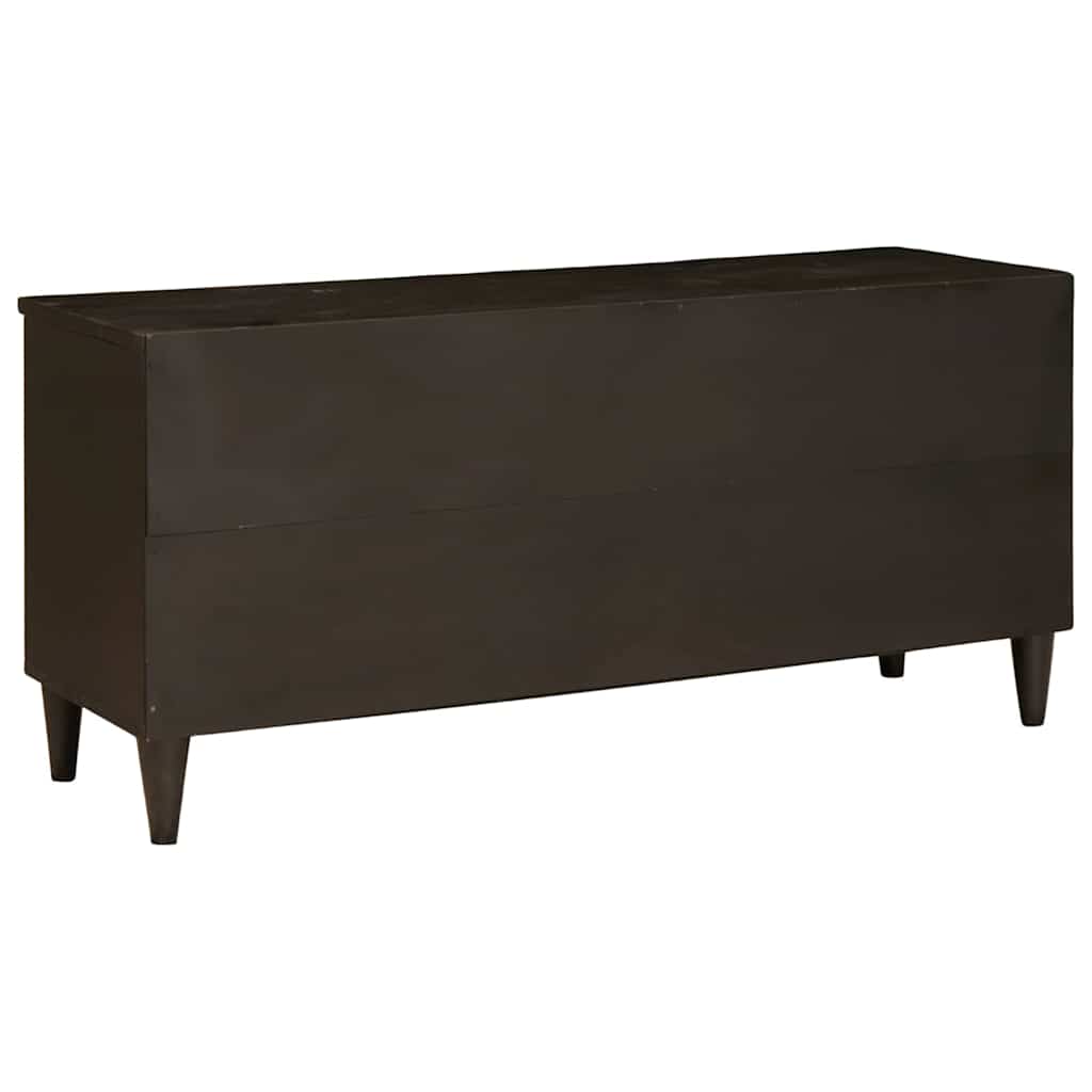 TV Cabinet Black and Gold 100 x 33 x 46 cm Engineered wood