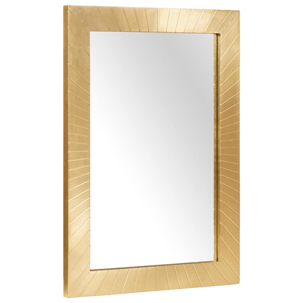Bathroom Mirror Wall-mounted with Mirror Gold 50 x 2.5 x 70 cm