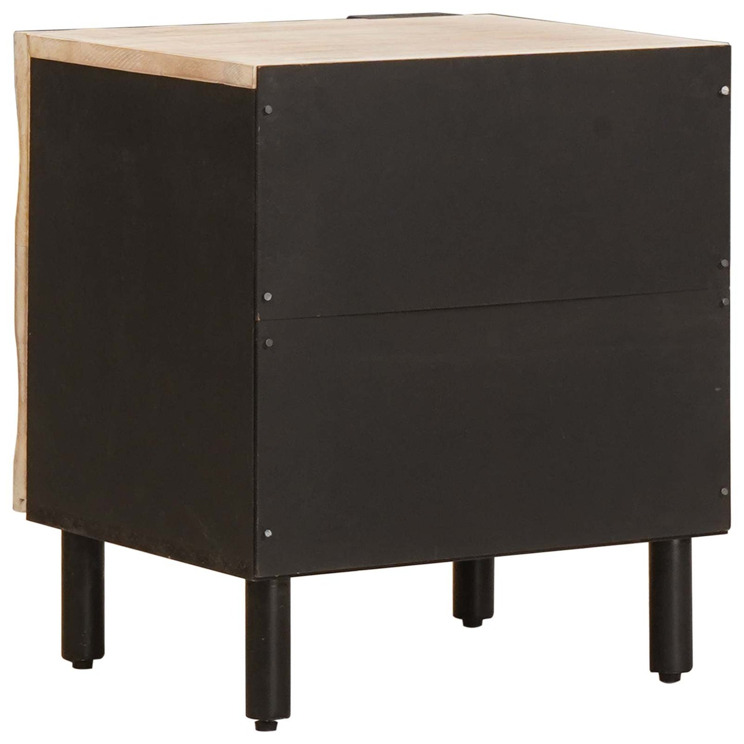 Bedside Cabinet 2 pcs White 40 x 33 x 46 cm Solid Mango Wood