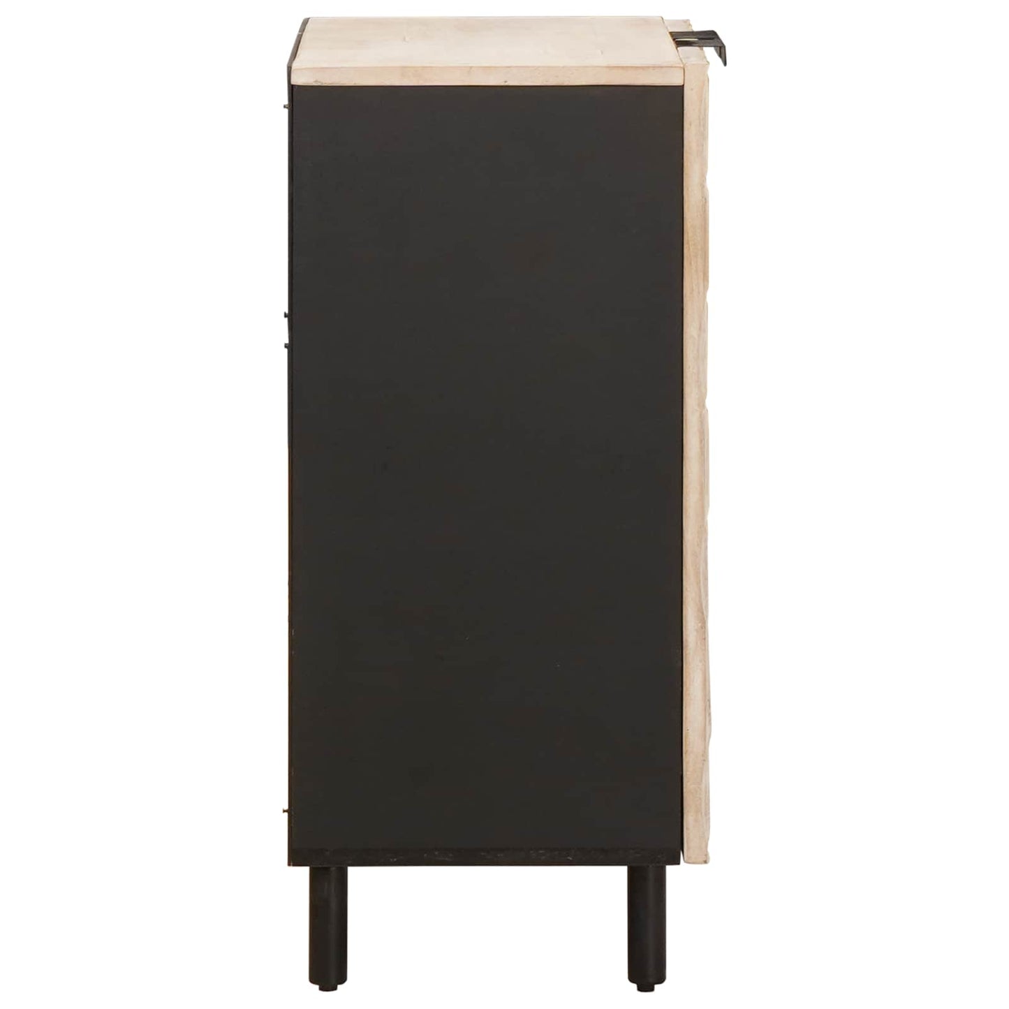 Sideboard White Wash Finish 60 x 33 x 75 cm Solid Mango Wood