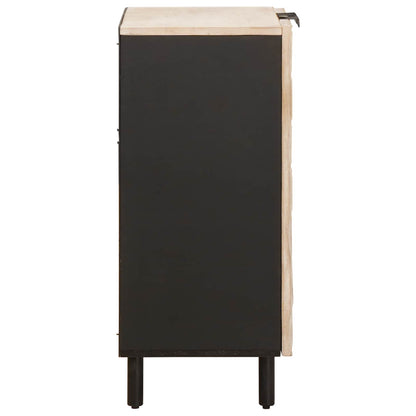 Sideboard White Wash Finish 60 x 33 x 75 cm Solid Mango Wood