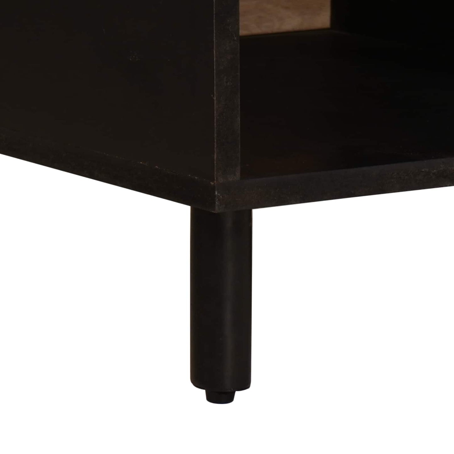 Coffee Table White 80 x 50 x 40 cm Solid Mango Wood