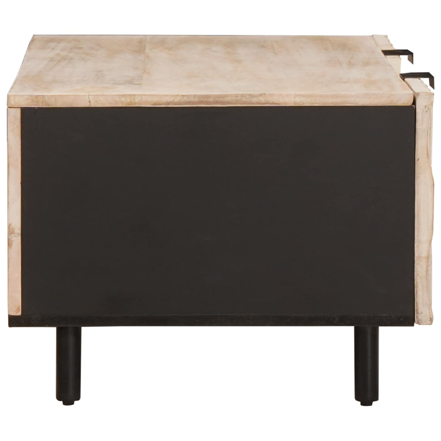 Coffee Table White 100 x 54 x 40 cm Solid Mango Wood