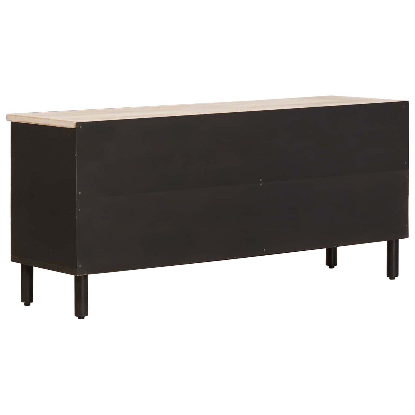 TV Cabinet White Wash Finish 100 x 33 x 46 cm Solid Mango Wood