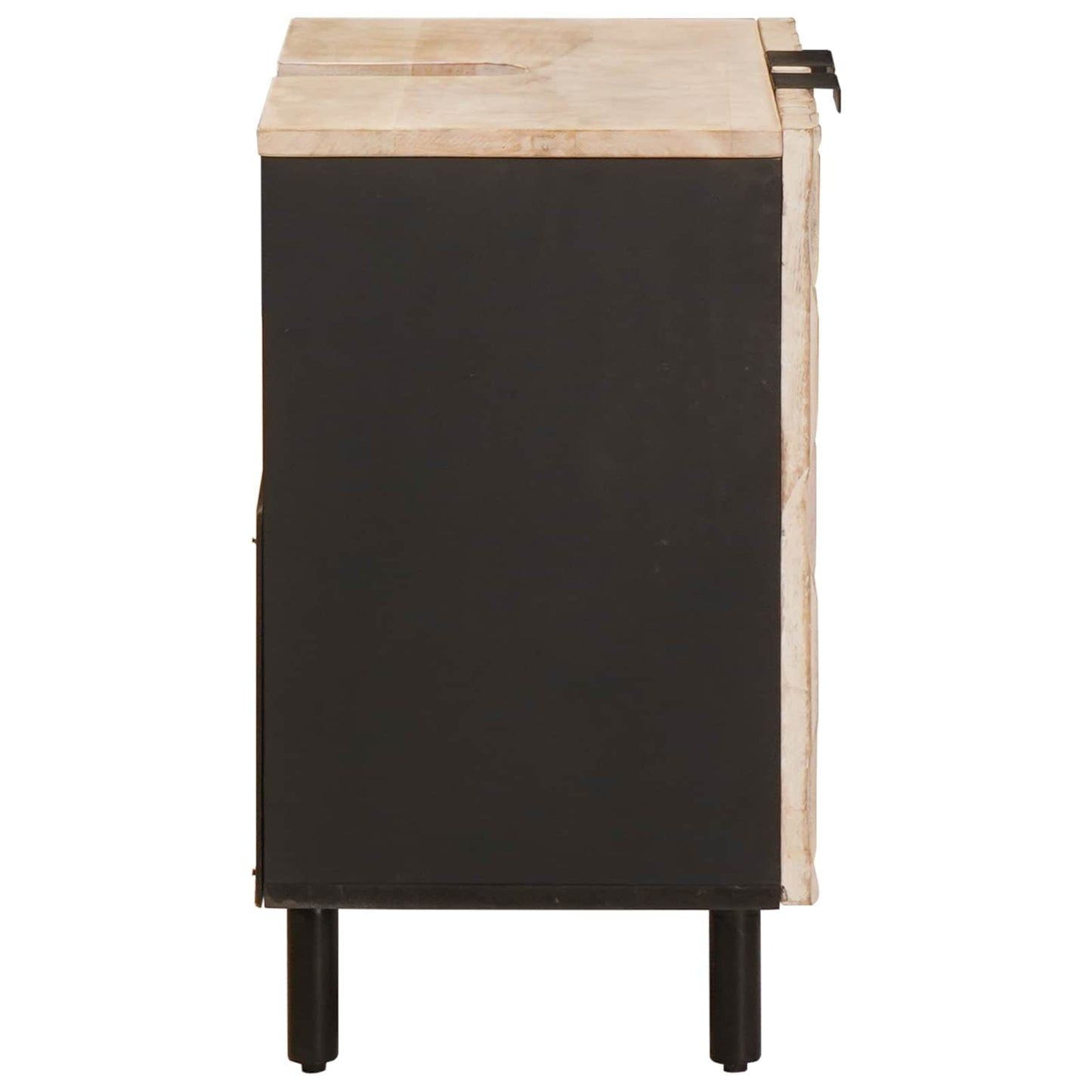 Bathroom Sink Cabinet White 62 x 33 x 58 cm Solid Mango Wood