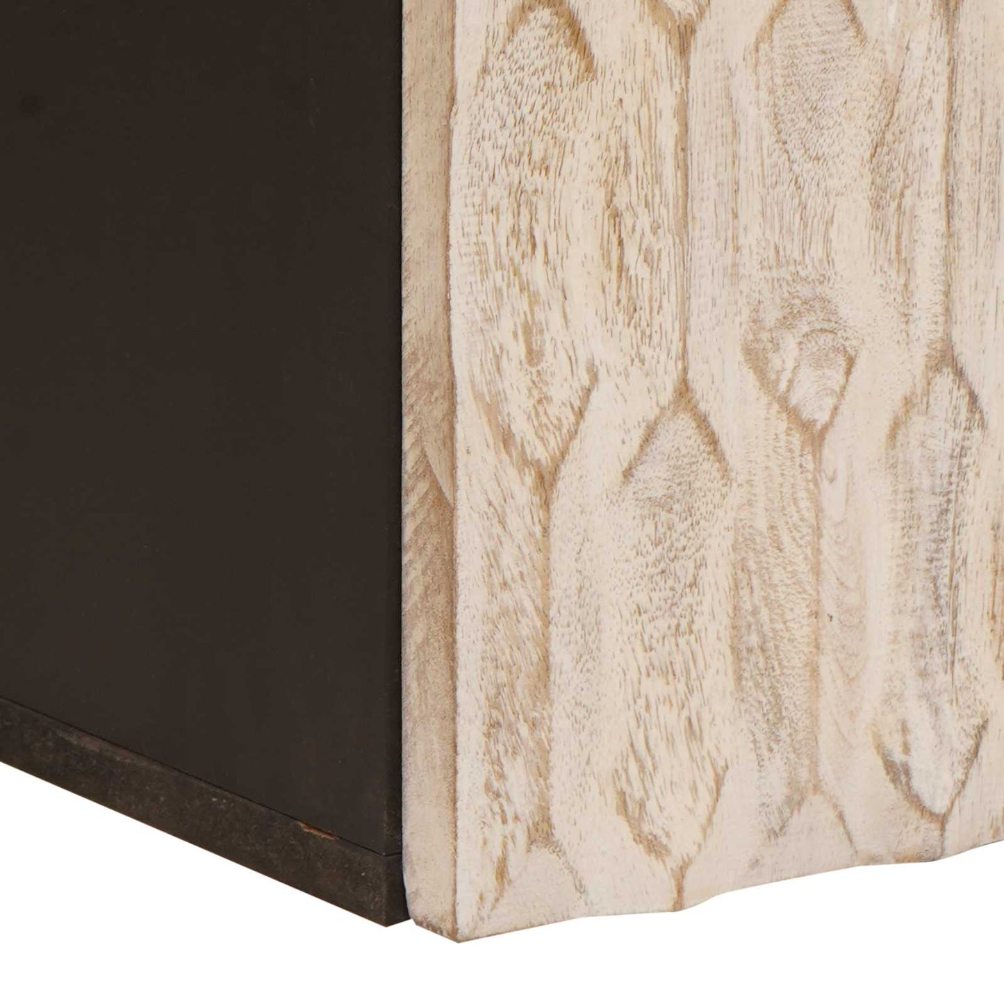 Bathroom Hanging Cabinet White 38 x 33 x 48 cm Solid Mango Wood