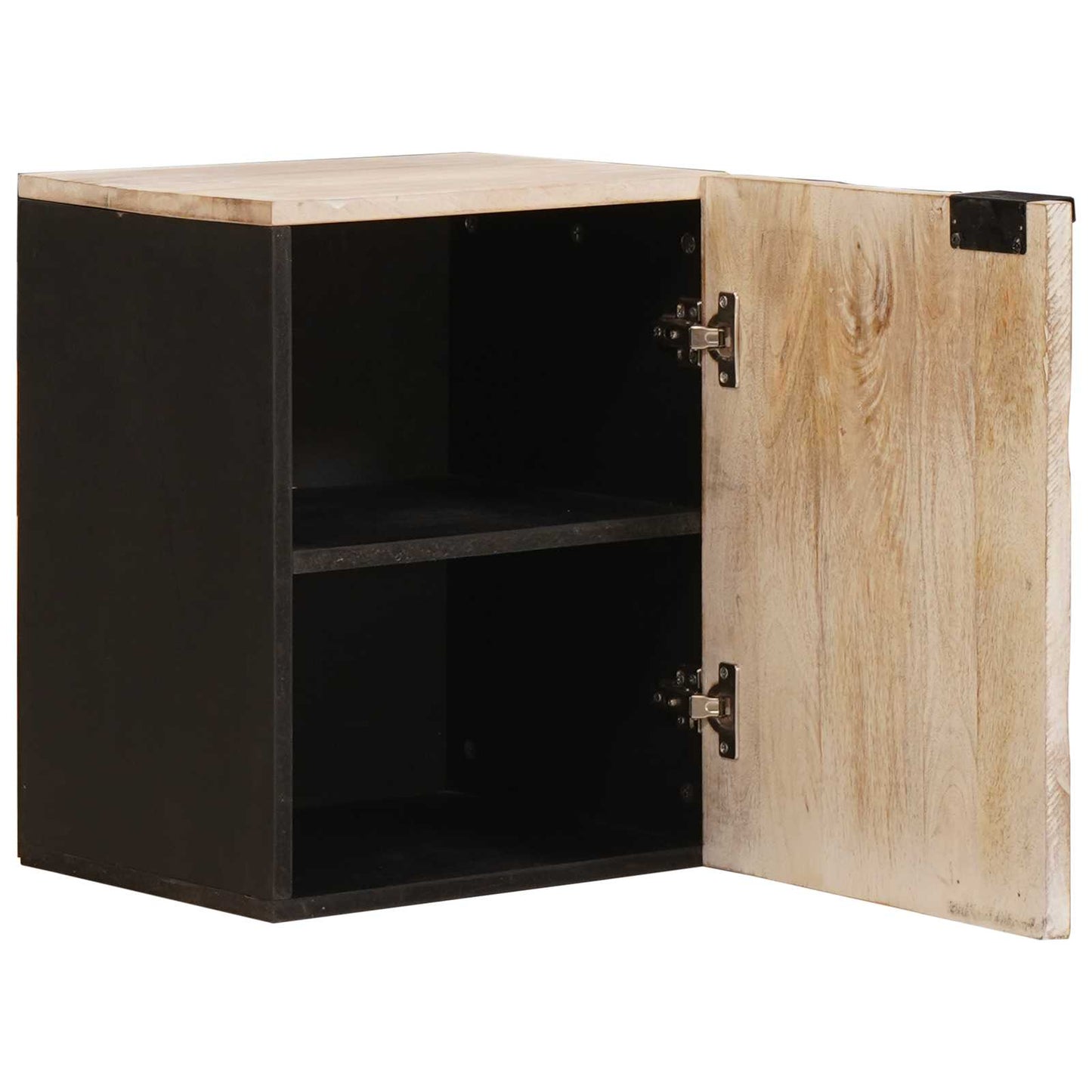 Bathroom Hanging Cabinet White 38 x 33 x 48 cm Solid Mango Wood