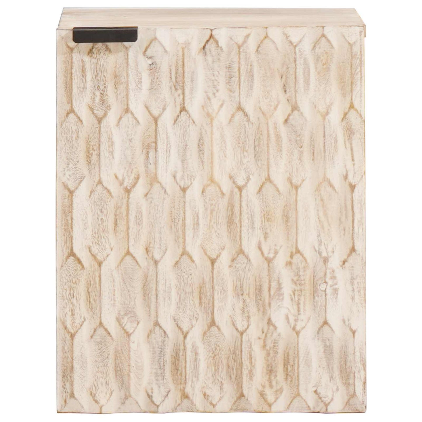 Bathroom Hanging Cabinet White 38 x 33 x 48 cm Solid Mango Wood