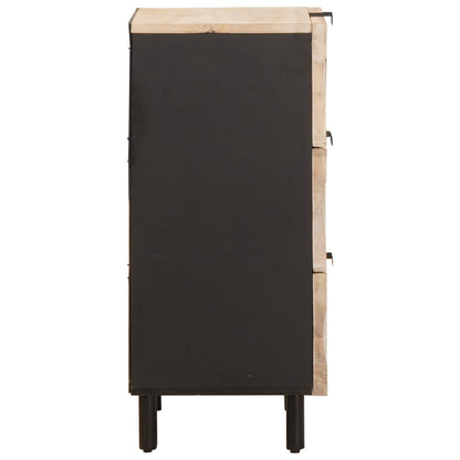 Sideboard White Wash Finish 40 x 33 x 75 cm Solid Mango Wood