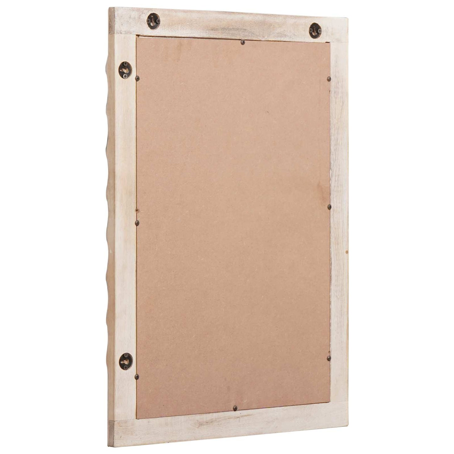 Bathroom Mirror with Mirror White Wash Finish 50 x 70 x 2.5 cm