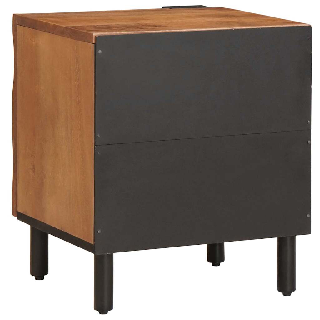 Bedside Cabinet Brown 40 x 33 x 46 cm Solid Mango Wood