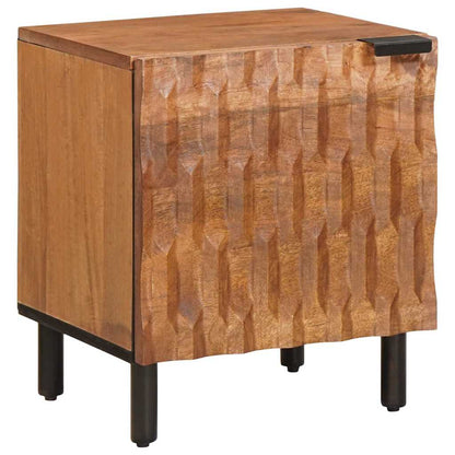 Bedside Cabinet 2 pcs Brown 40 x 33 x 46 cm Solid Mango Wood