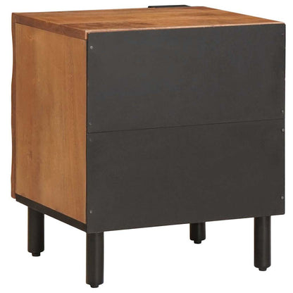Bedside Cabinet 2 pcs Brown 40 x 33 x 46 cm Solid Mango Wood