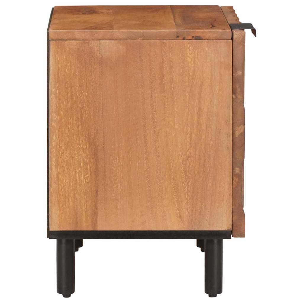 Bedside Cabinet 2 pcs Brown 40 x 33 x 46 cm Solid Mango Wood