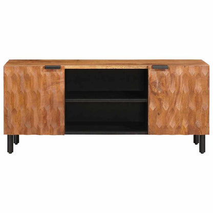 TV Cabinet with Shelf Acacia Brown Finish 105 x 33 x 46 cm