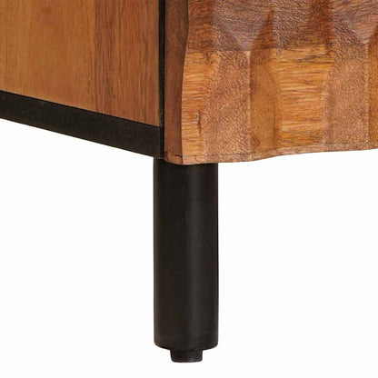 Sideboard Acacia Brown Finish 60 x 33 x 75 cm Solid Mango Wood