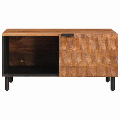 Coffee Table Brown 80 x 50 x 40 cm Solid Mango Wood