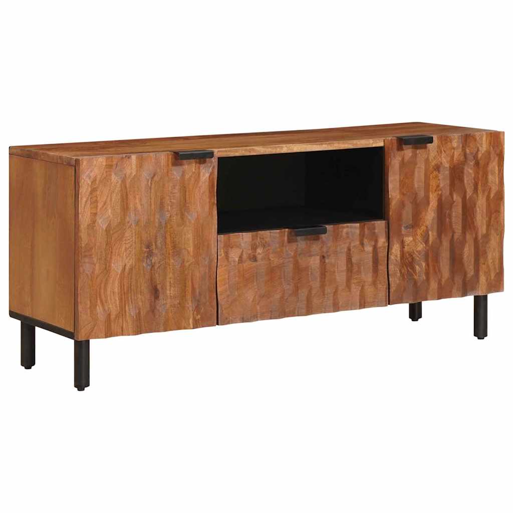 TV Cabinet with Drawer Acacia Brown Finish 105 x 33 x 46 cm