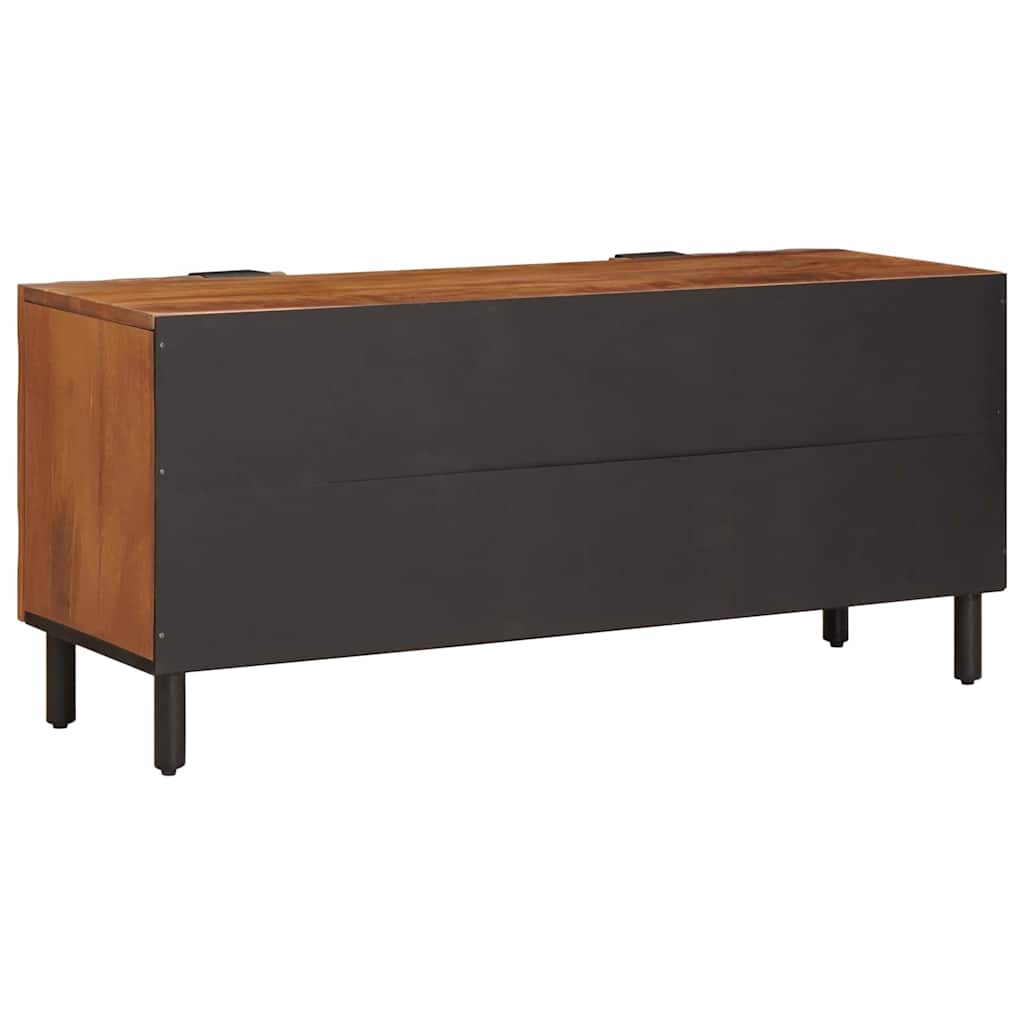 TV Cabinet with Drawer Acacia Brown Finish 105 x 33 x 46 cm