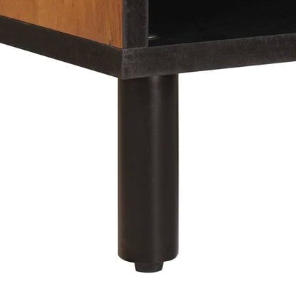 TV Cabinet Acacia Brown Finish 80 x 33 x 46 cm Solid Mango Wood