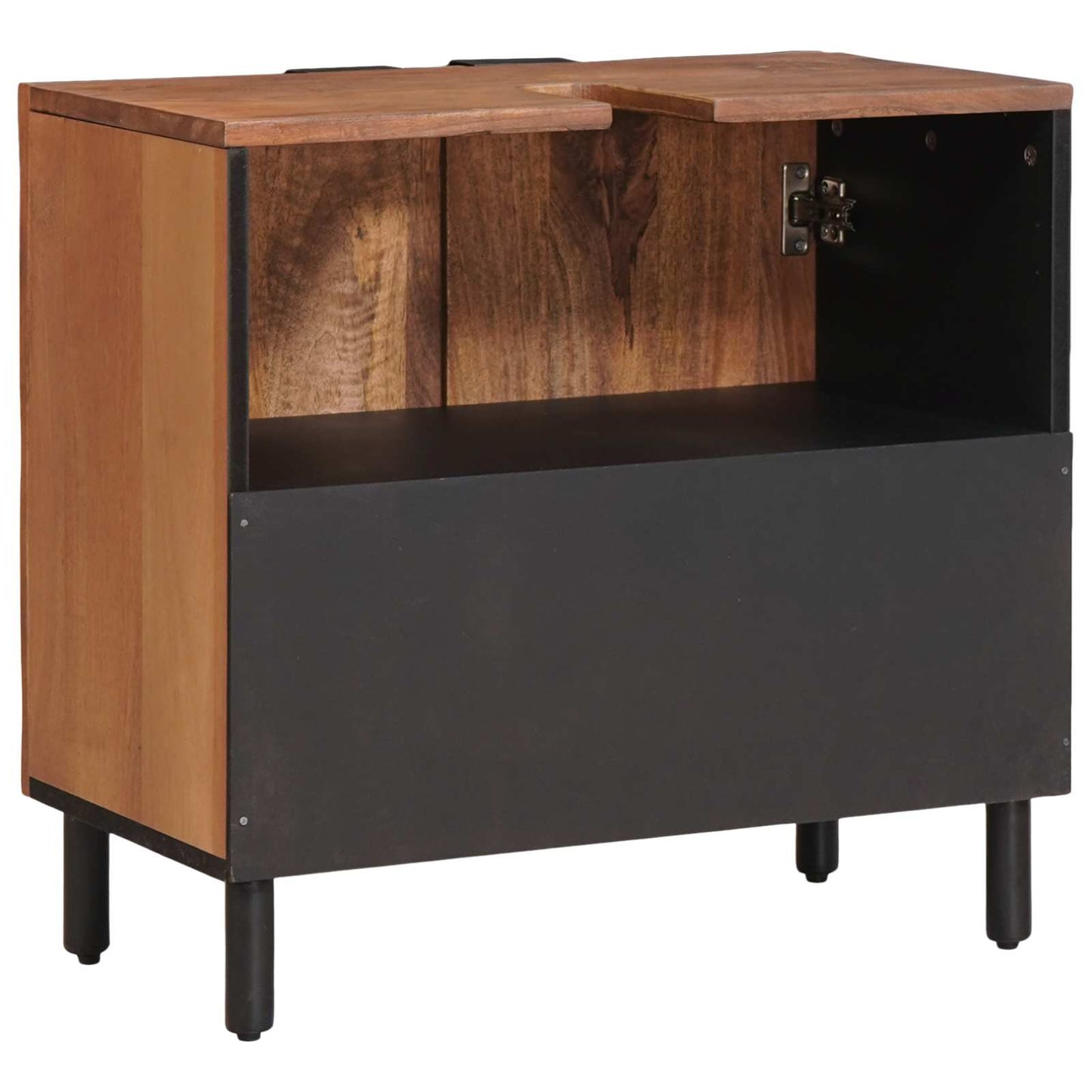 Bathroom Sink Cabinet Brown 62 x 33 x 58 cm Solid Mango Wood