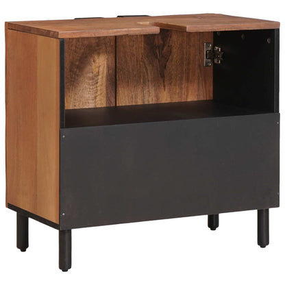 Bathroom Sink Cabinet Brown 62 x 33 x 58 cm Solid Mango Wood