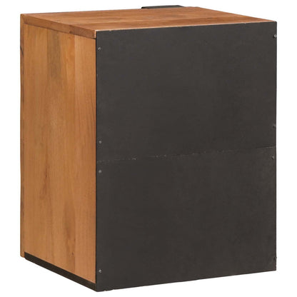 Bathroom Hanging Cabinet Brown 38 x 33 x 48 cm Solid Mango Wood