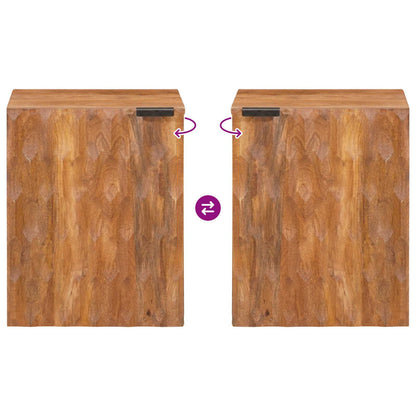 Bathroom Hanging Cabinet Brown 38 x 33 x 48 cm Solid Mango Wood