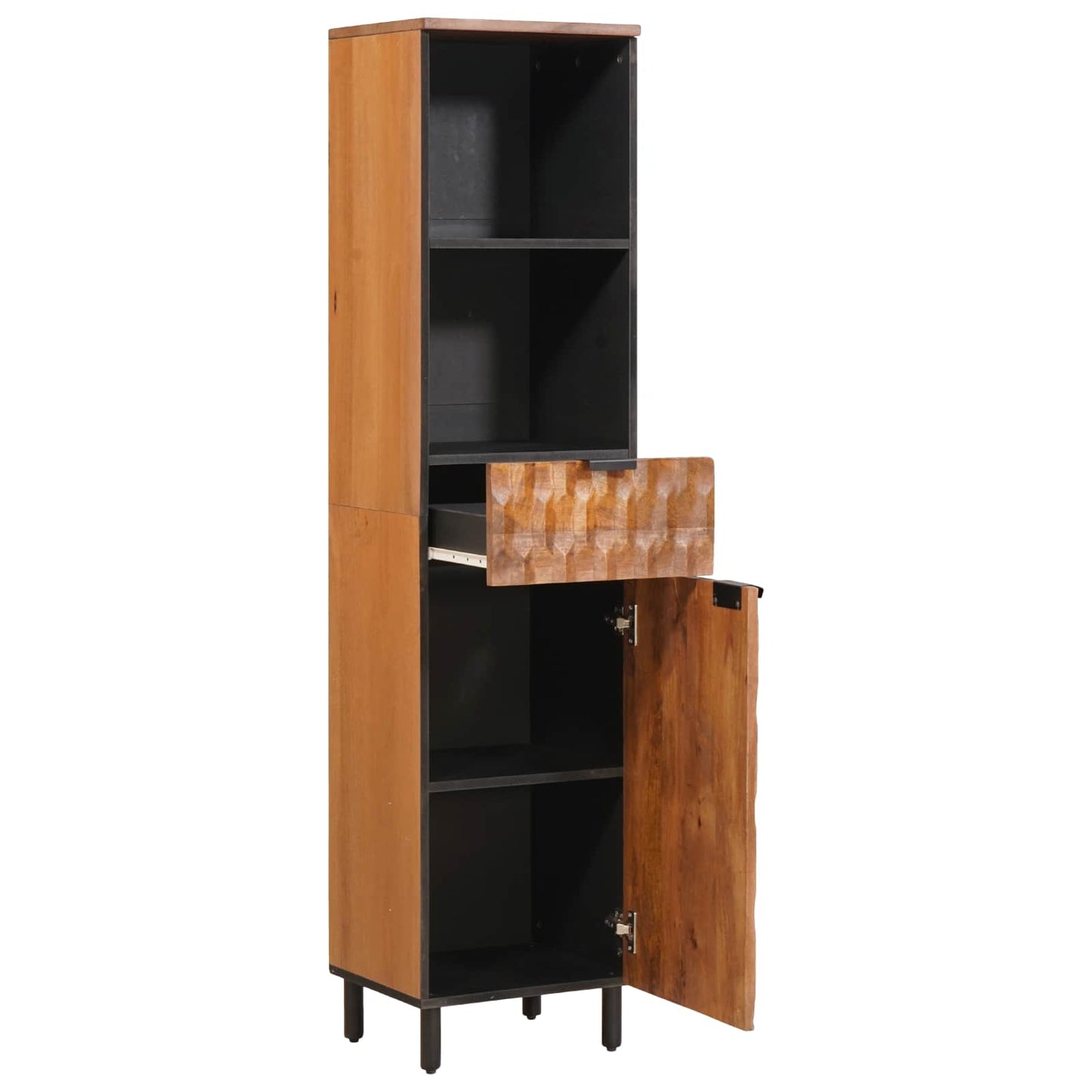 Bathroom Cabinet Brown 38 x 33 x 160 cm Solid Mango Wood