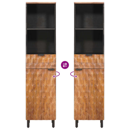 Bathroom Cabinet Brown 38 x 33 x 160 cm Solid Mango Wood
