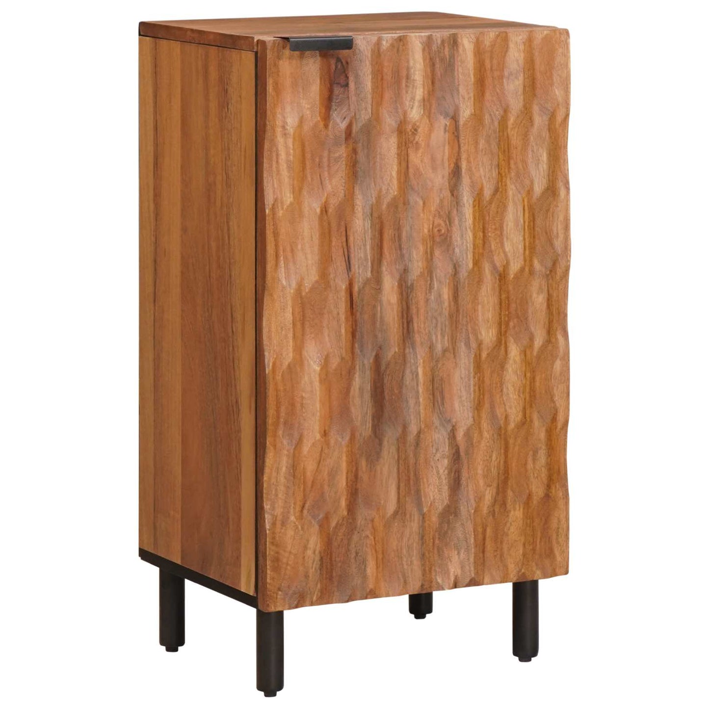 Sideboard Acacia Brown Finish 40 x 33 x 75 cm Solid Mango Wood