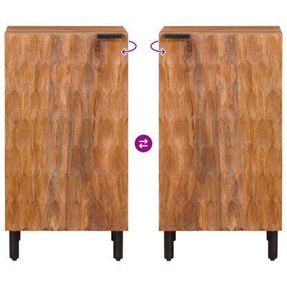 Sideboard Acacia Brown Finish 40 x 33 x 75 cm Solid Mango Wood