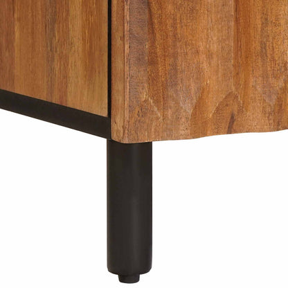 Sideboard Acacia Brown Finish 60 x 33 x 75 cm Solid Mango Wood