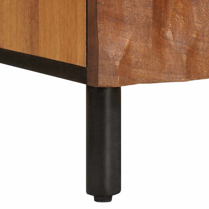 Sideboard Acacia Brown Finish 80 x 33 x 75 cm Solid Mango Wood