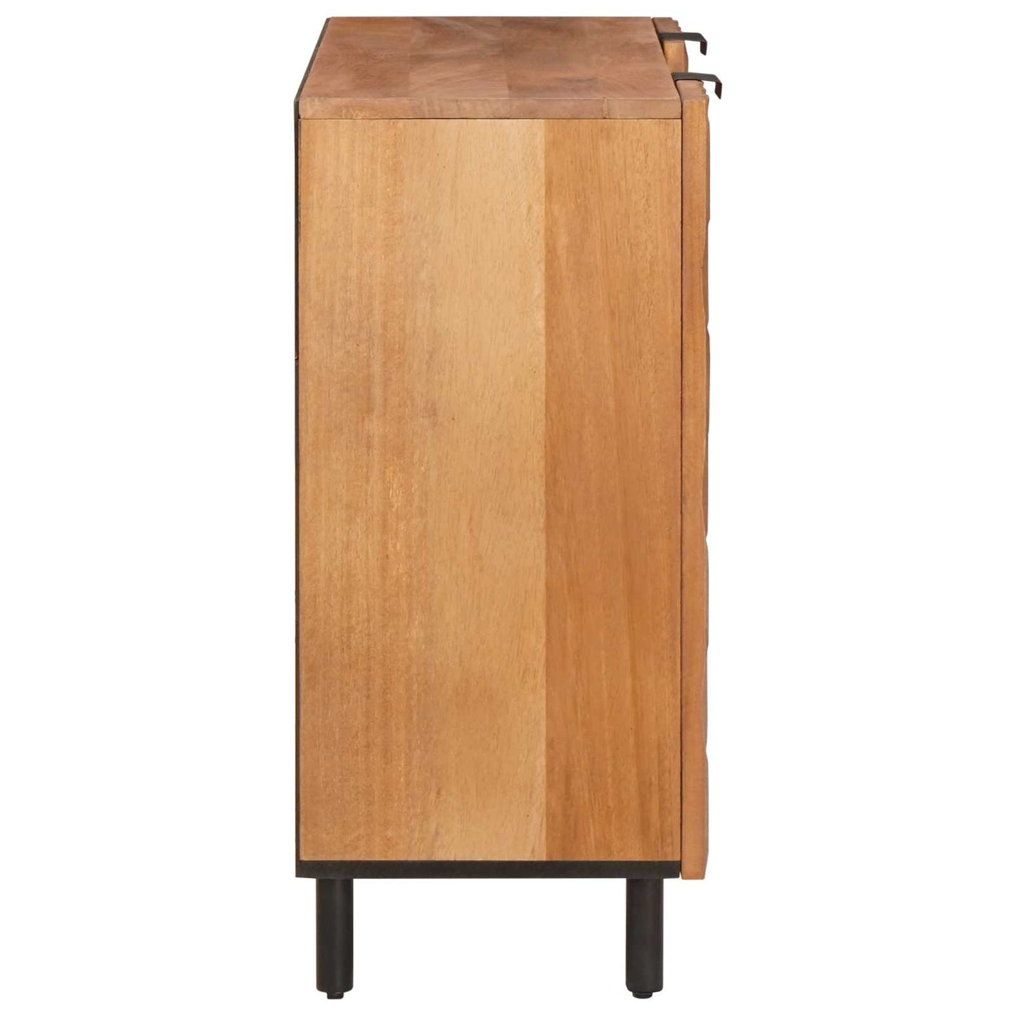 Sideboard Acacia Brown Finish 90 x 33 x 75 cm Solid Mango Wood