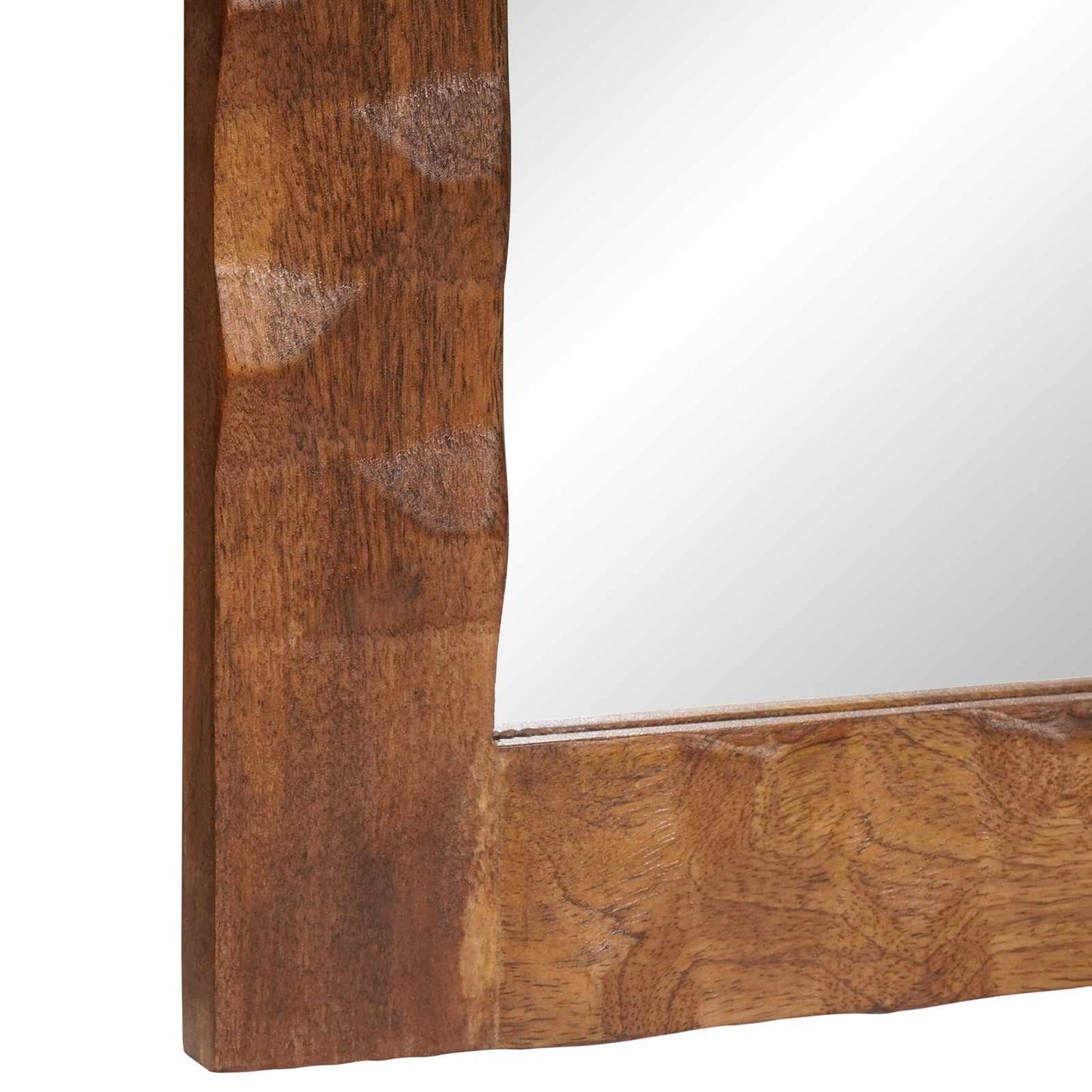 Bathroom Mirror Acacia Brown Finish 50 x 70 x 2.5 cm