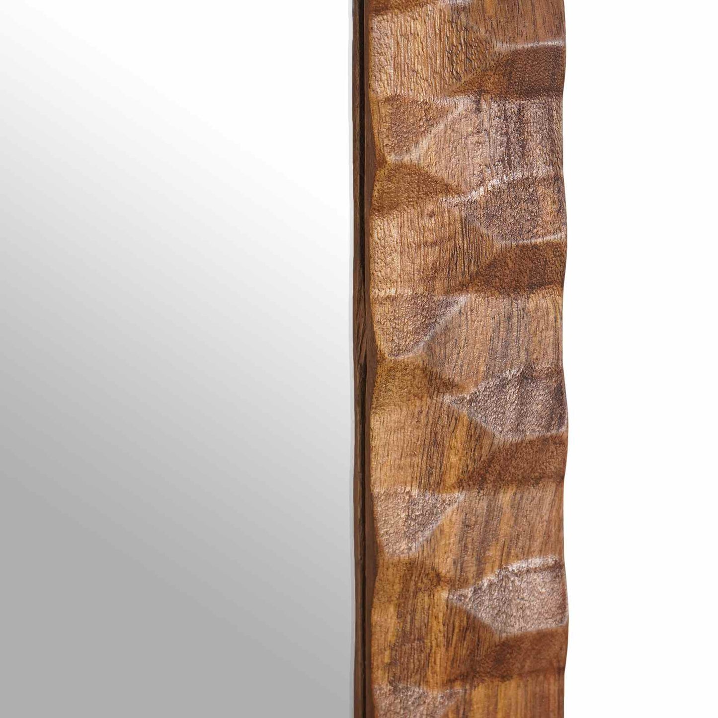 Bathroom Mirror Acacia Brown Finish 50 x 70 x 2.5 cm