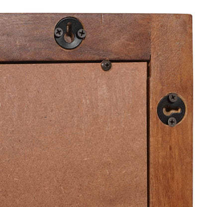 Bathroom Mirror Acacia Brown Finish 50 x 70 x 2.5 cm
